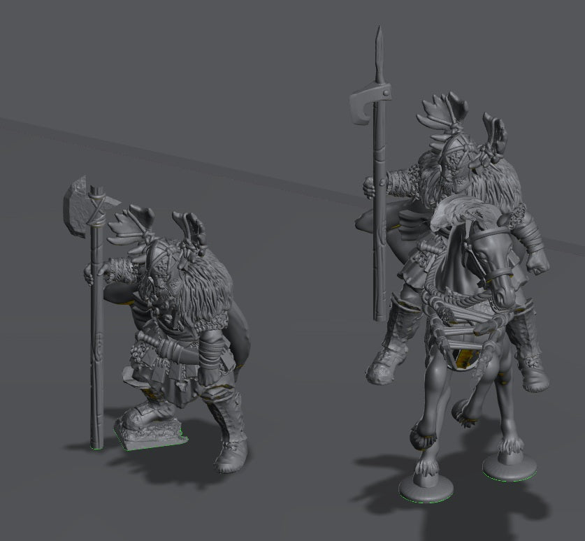 Hillmen Wildling King | 28mm Scale Fantasy Infantry Miniatures