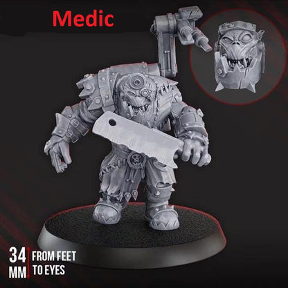 Porkaz Characters | 32/28mm Heroic-Scale Sci-Fi Infantry Miniatures