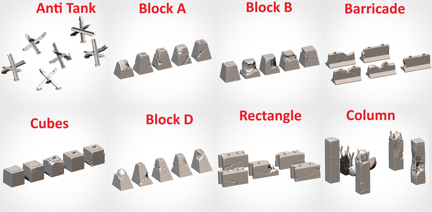 Obstacles | 32/28mm Wargaming Scenery and Miniature Terrain