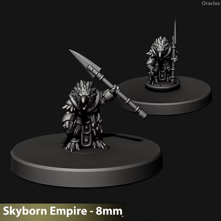 Skyborn Oracles and Warlords | 8mm Epic Scale Sci-Fi Hero Miniature