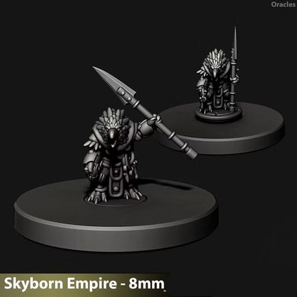 Skyborn Oracles and Warlords | 8mm Epic Scale Sci-Fi Hero Miniature