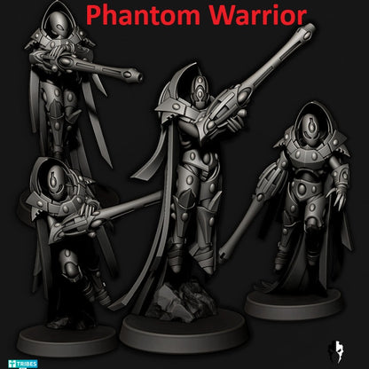 Tech Elves Elite Specialty Warriors | 32/28mm Heroic-Scale Sci-Fi Infantry Miniatures