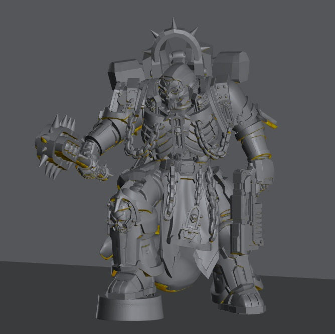 Pontifex Of War | 32/28mm Heroic-Scale Sci-Fi Leader