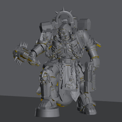 Pontifex Of War | 32/28mm Heroic-Scale Sci-Fi Leader