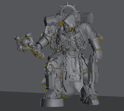 Pontifex Of War | 32/28mm Heroic-Scale Sci-Fi Leader