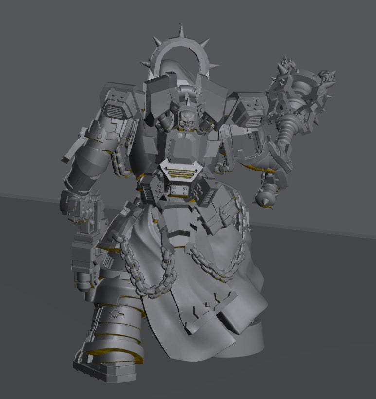 Pontifex Of War | 32/28mm Heroic-Scale Sci-Fi Leader