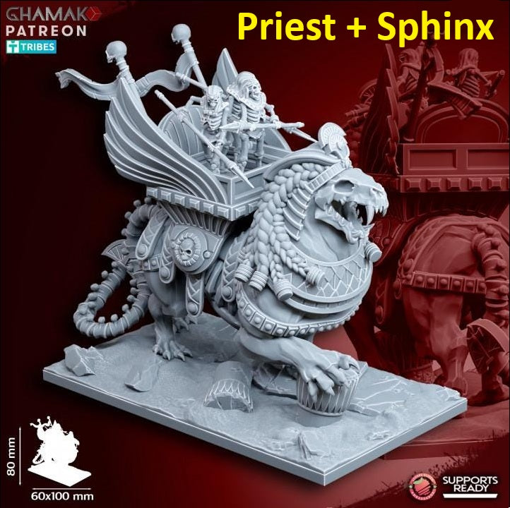 Undead Pharaohs Heroes | 28mm Heroic-Scale Fantasy Infantry Miniatures