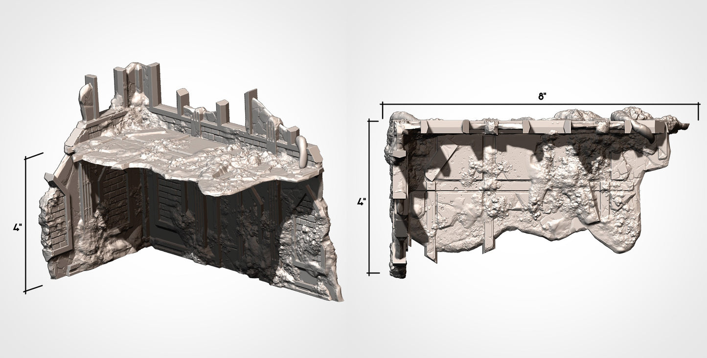 Infected Ruins | 32/28mm Wargaming Scenery and Miniature Terrain