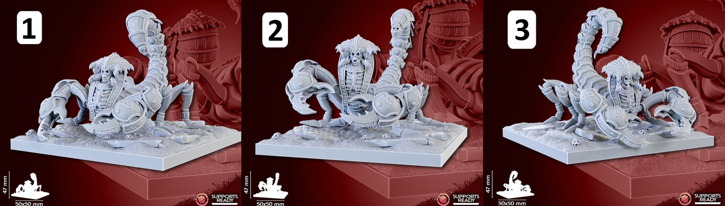 Undead Pharaohs Undead Scorpion | 28mm Heroic-Scale Fantasy Monster Miniatures