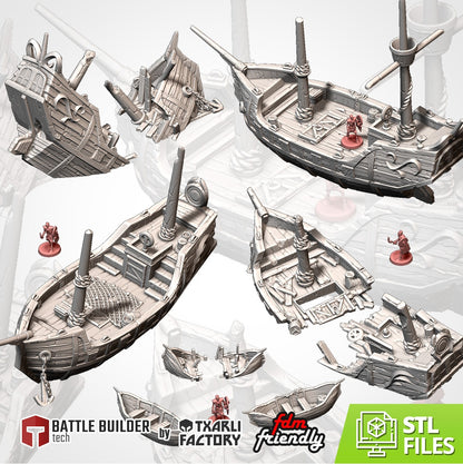 Ships | 32/28mm Wargaming Scenery and Miniature Terrain