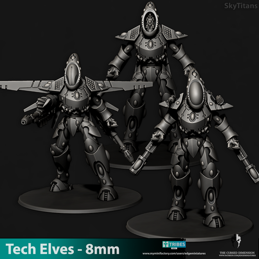 Tech Elves Sky Titan | 8mm Epic Scale Sci-Fi Titan Miniature