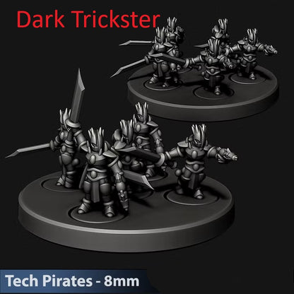 Tech Pirate Specialty Warriors | 8mm Epic Scale Sci-Fi Infantry Miniatures