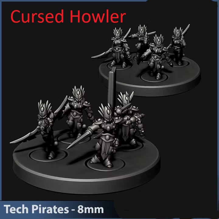 Tech Pirate Specialty Warriors | 8mm Epic Scale Sci-Fi Infantry Miniatures
