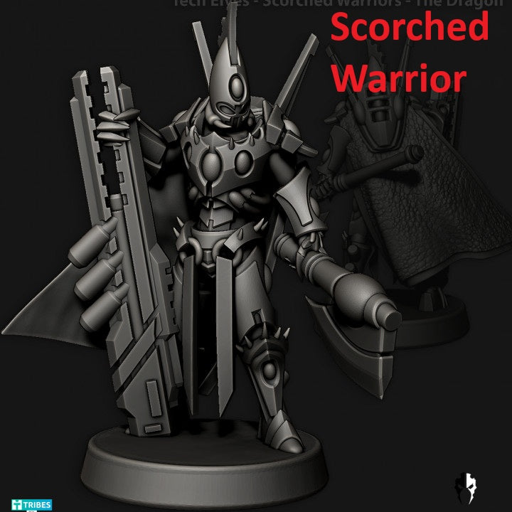 Tech Elves Legendary Heroes | 32/28mm Heroic-Scale Sci-Fi Infantry Miniatures