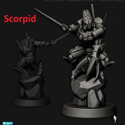 Tech Elves Legendary Heroes | 32/28mm Heroic-Scale Sci-Fi Infantry Miniatures