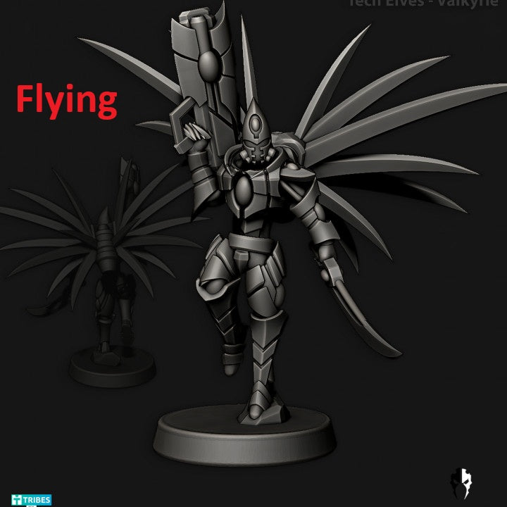 Tech Elves Legendary Heroes | 32/28mm Heroic-Scale Sci-Fi Infantry Miniatures