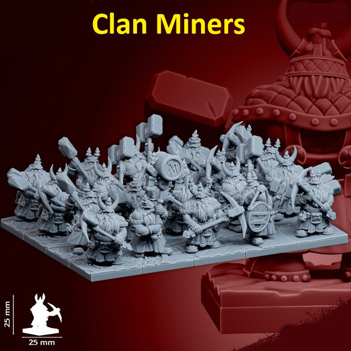 Dwarf Specialty Warriors | 28mm Heroic-Scale Fantasy Infantry Miniatures