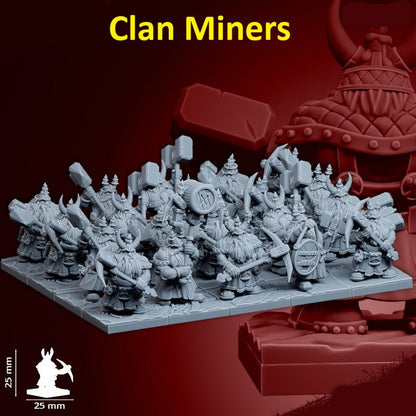 Dwarf Specialty Warriors | 28mm Heroic-Scale Fantasy Infantry Miniatures