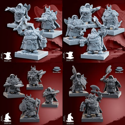 Dwarf Specialty Warriors | 28mm Heroic-Scale Fantasy Infantry Miniatures