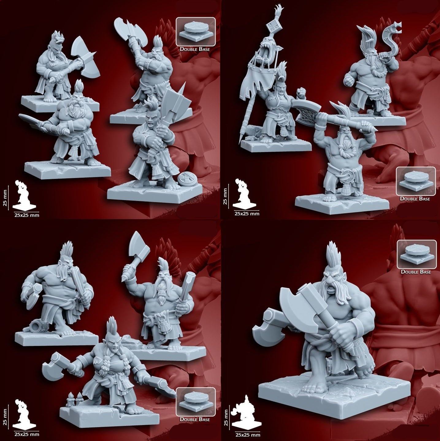 Dwarf Specialty Warriors | 28mm Heroic-Scale Fantasy Infantry Miniatures