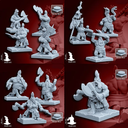 Dwarf Specialty Warriors | 28mm Heroic-Scale Fantasy Infantry Miniatures