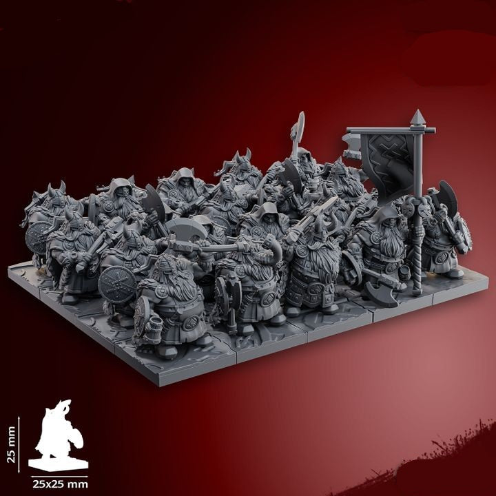 Dwarf Specialty Warriors | 28mm Heroic-Scale Fantasy Infantry Miniatures