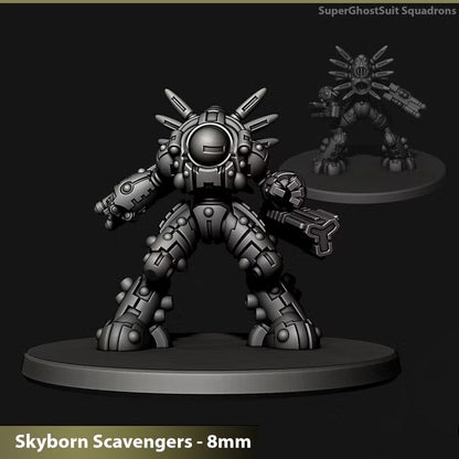 Skyborn Ghost Super Suits | 8mm Epic Scale Sci-Fi Walker Miniature