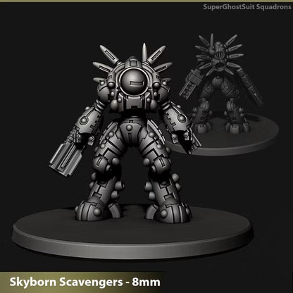 Skyborn Ghost Super Suits | 8mm Epic Scale Sci-Fi Walker Miniature