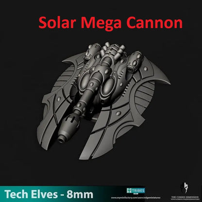 Tech Elves Super Heavy Tank | 8mm Epic Scale Sci-Fi Vehicle Miniatures