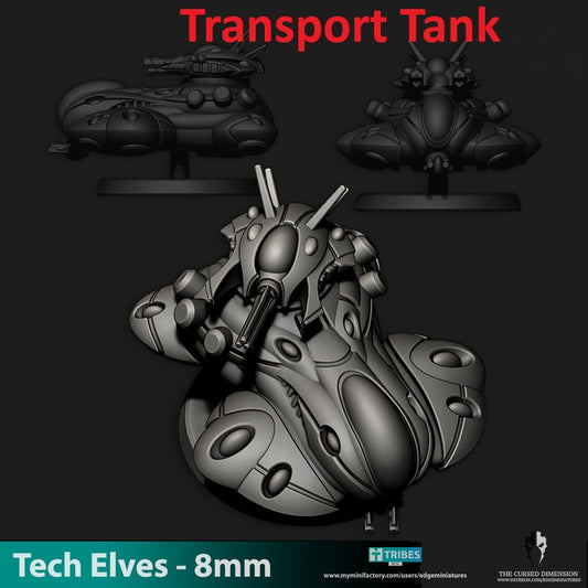 Tech Elves Transport Tank | 8mm Epic Scale Sci-Fi Vehicle Miniatures