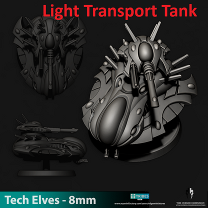 Tech Elves Transport Tank | 8mm Epic Scale Sci-Fi Vehicle Miniatures