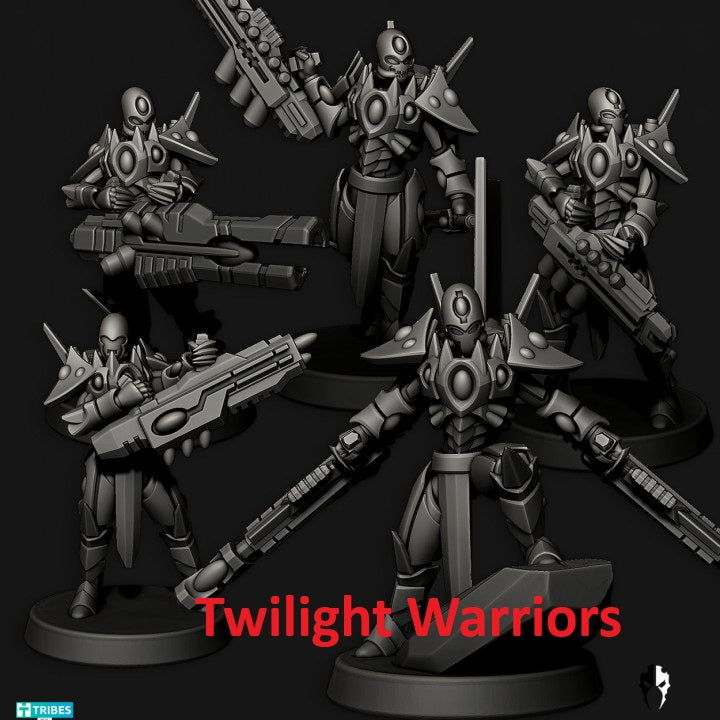 Tech Elves Elite Specialty Warriors | 32/28mm Heroic-Scale Sci-Fi Infantry Miniatures