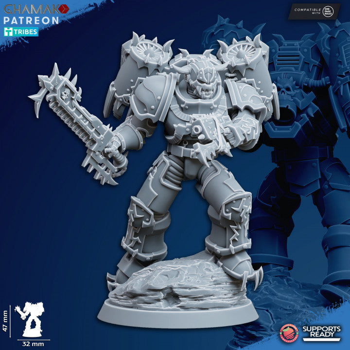 Heretic Militum Jump Troops | 32/28mm Heroic-Scale Sci-Fi Heavy Power Armour Jetpack Infantry