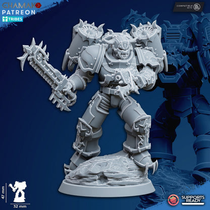 Heretic Militum Jump Troops | 32/28mm Heroic-Scale Sci-Fi Heavy Power Armour Jetpack Infantry