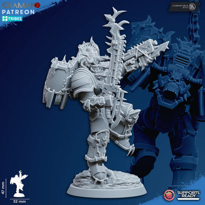 Heretic Militum Jump Troops | 32/28mm Heroic-Scale Sci-Fi Heavy Power Armour Jetpack Infantry