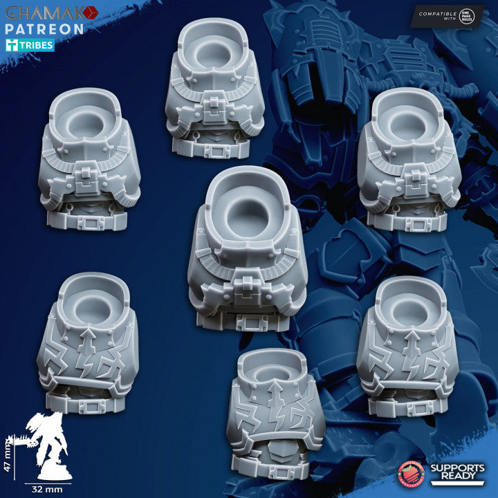 Heretic Militum Jump Troops | 32/28mm Heroic-Scale Sci-Fi Heavy Power Armour Jetpack Infantry