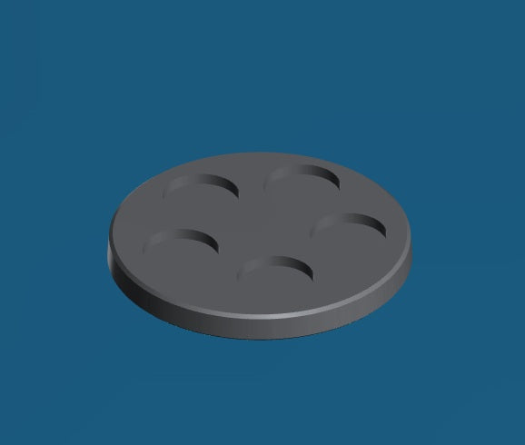 Rectangle/Round Epic Scale Miniature Bases |  8mm Square Bases for Epic Scale Wargaming