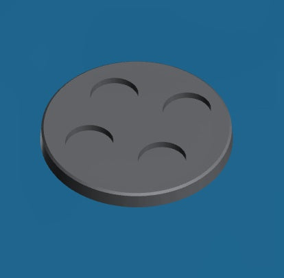 Rectangle/Round Epic Scale Miniature Bases |  8mm Square Bases for Epic Scale Wargaming