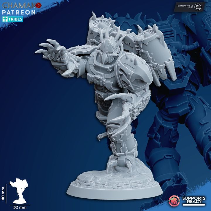 Heretic Militum Jump Troops | 32/28mm Heroic-Scale Sci-Fi Heavy Power Armour Jetpack Infantry