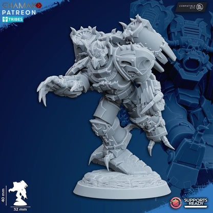 Heretic Militum Jump Troops | 32/28mm Heroic-Scale Sci-Fi Heavy Power Armour Jetpack Infantry