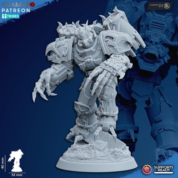 Heretic Militum Jump Troops | 32/28mm Heroic-Scale Sci-Fi Heavy Power Armour Jetpack Infantry