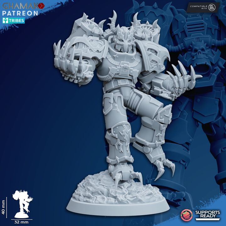 Heretic Militum Jump Troops | 32/28mm Heroic-Scale Sci-Fi Heavy Power Armour Jetpack Infantry