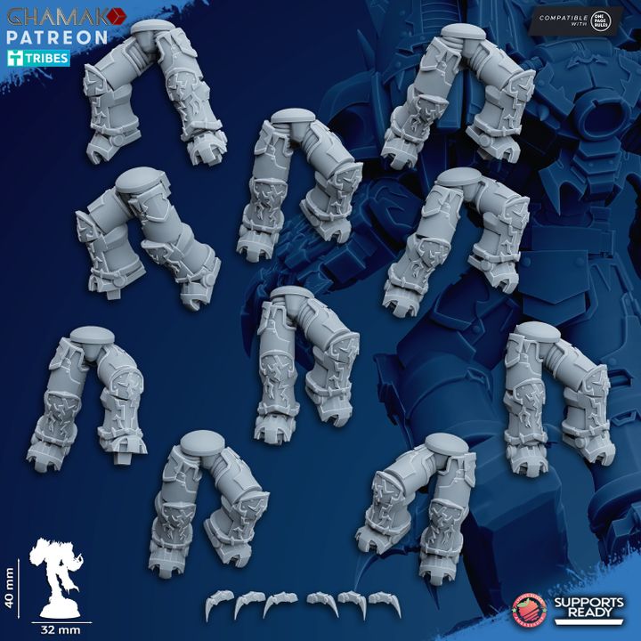 Heretic Militum Jump Troops | 32/28mm Heroic-Scale Sci-Fi Heavy Power Armour Jetpack Infantry