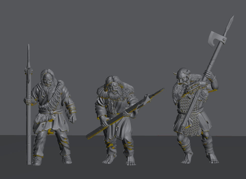 Hillmen Raiders Warriors | 28mm Scale Fantasy Infantry Miniatures