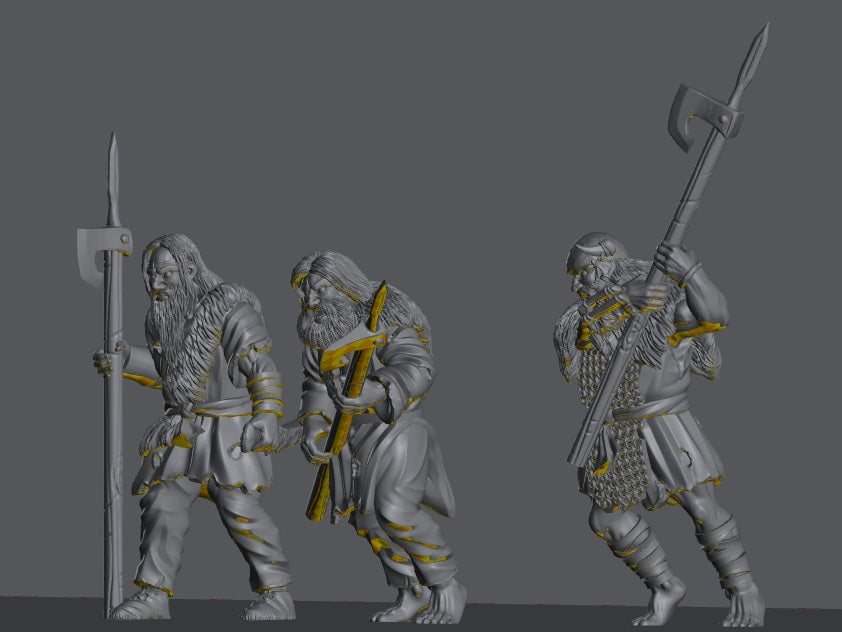 Hillmen Raiders Warriors | 28mm Scale Fantasy Infantry Miniatures