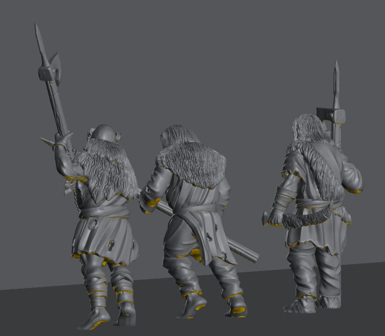 Hillmen Raiders Warriors | 28mm Scale Fantasy Infantry Miniatures