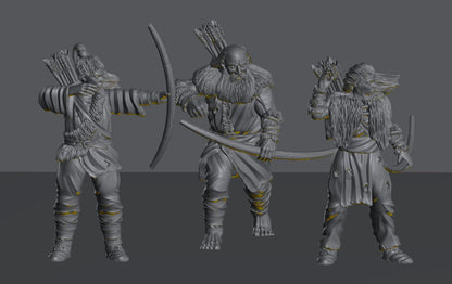 Hillmen Raiders Warriors | 28mm Scale Fantasy Infantry Miniatures