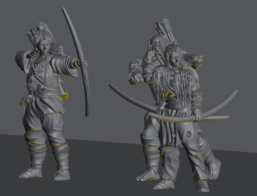Hillmen Raiders Warriors | 28mm Scale Fantasy Infantry Miniatures