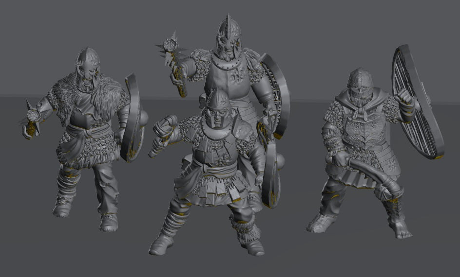 Hillmen Wildling Warrior | 28mm Scale Fantasy Infantry Miniatures