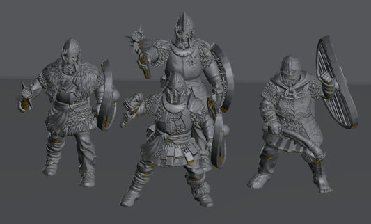 Hillmen Wildling Warrior | 28mm Scale Fantasy Infantry Miniatures